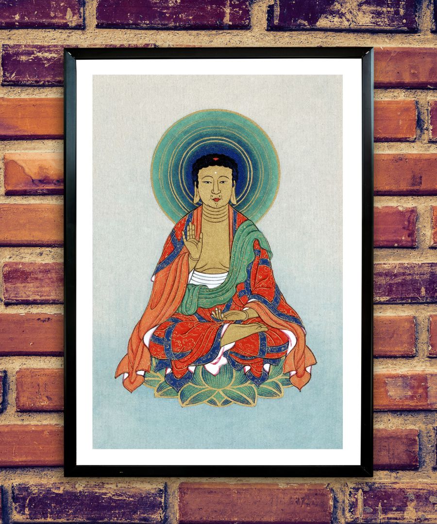 sitting-buddha-wall-poster