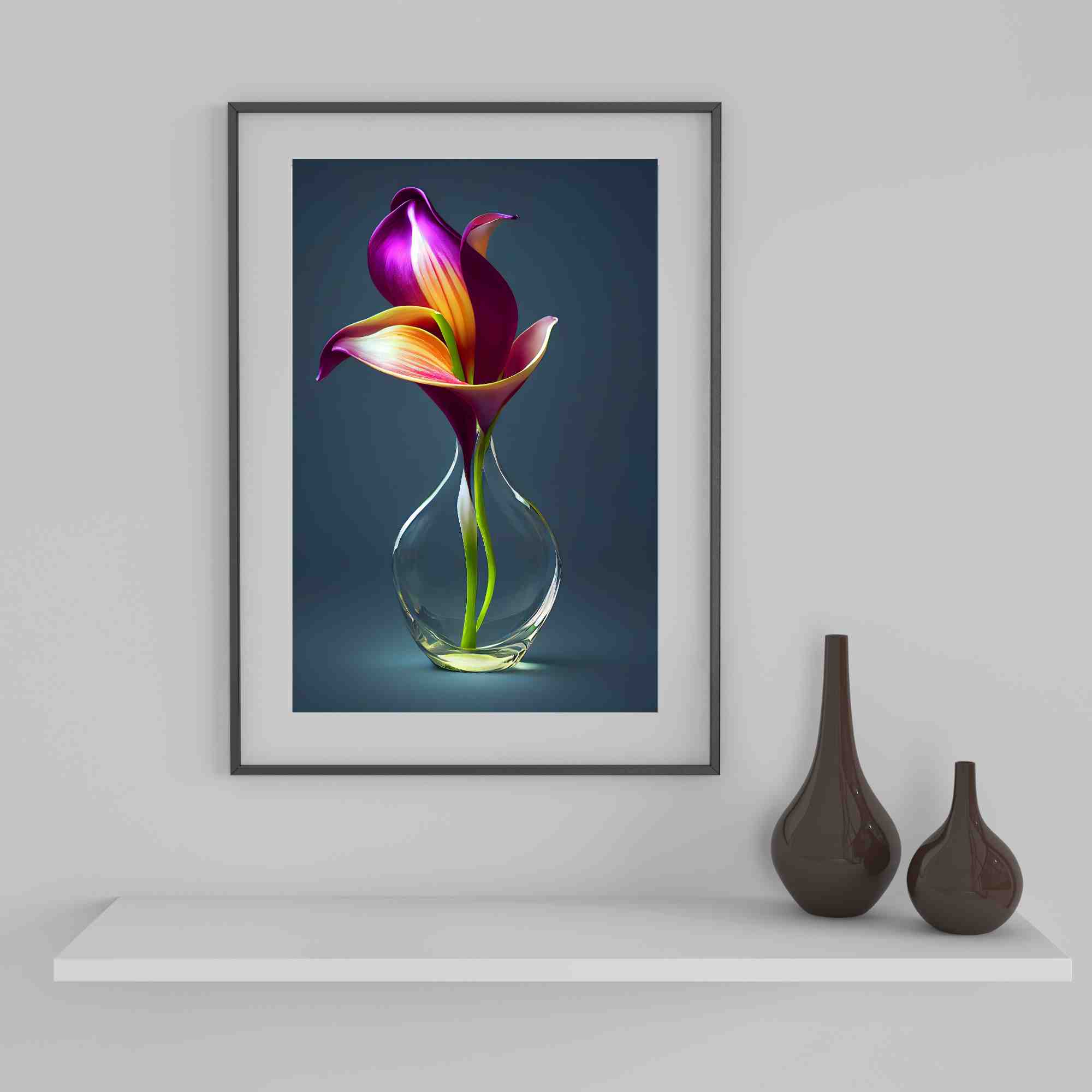 AI Flower in Glass Vase