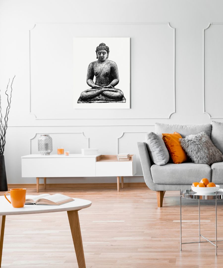 sitting-buddha-wall-poster