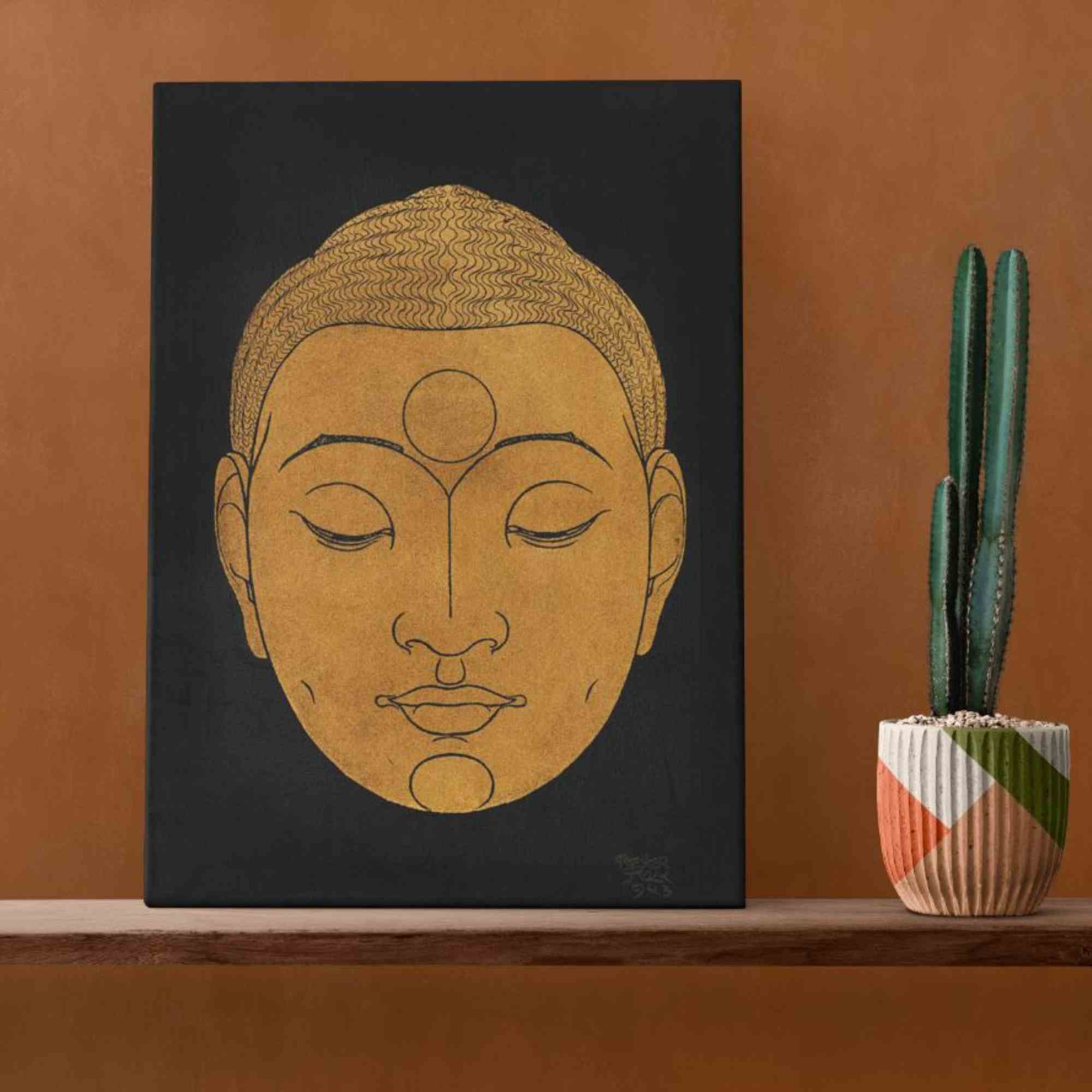 Gautam Buddha canvas Print (1)