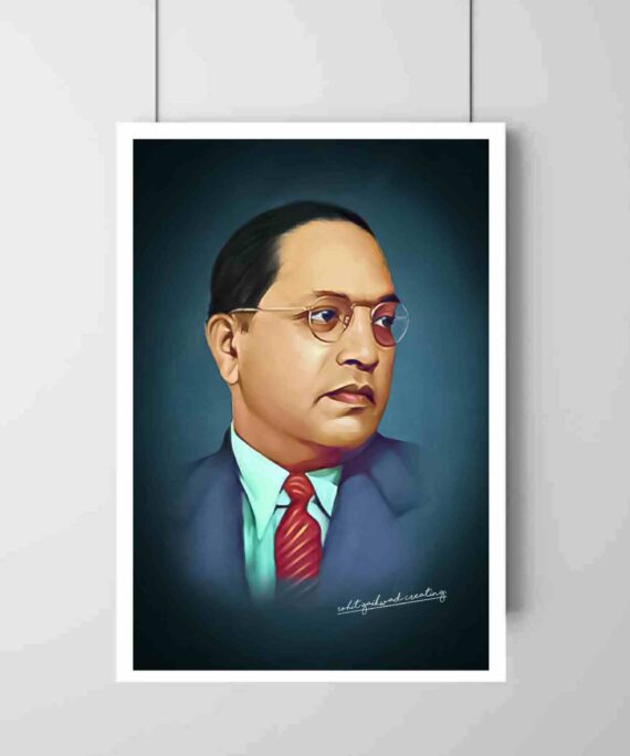 Dr. B R Ambedkar Poster for Home & Office, Digital Reprint