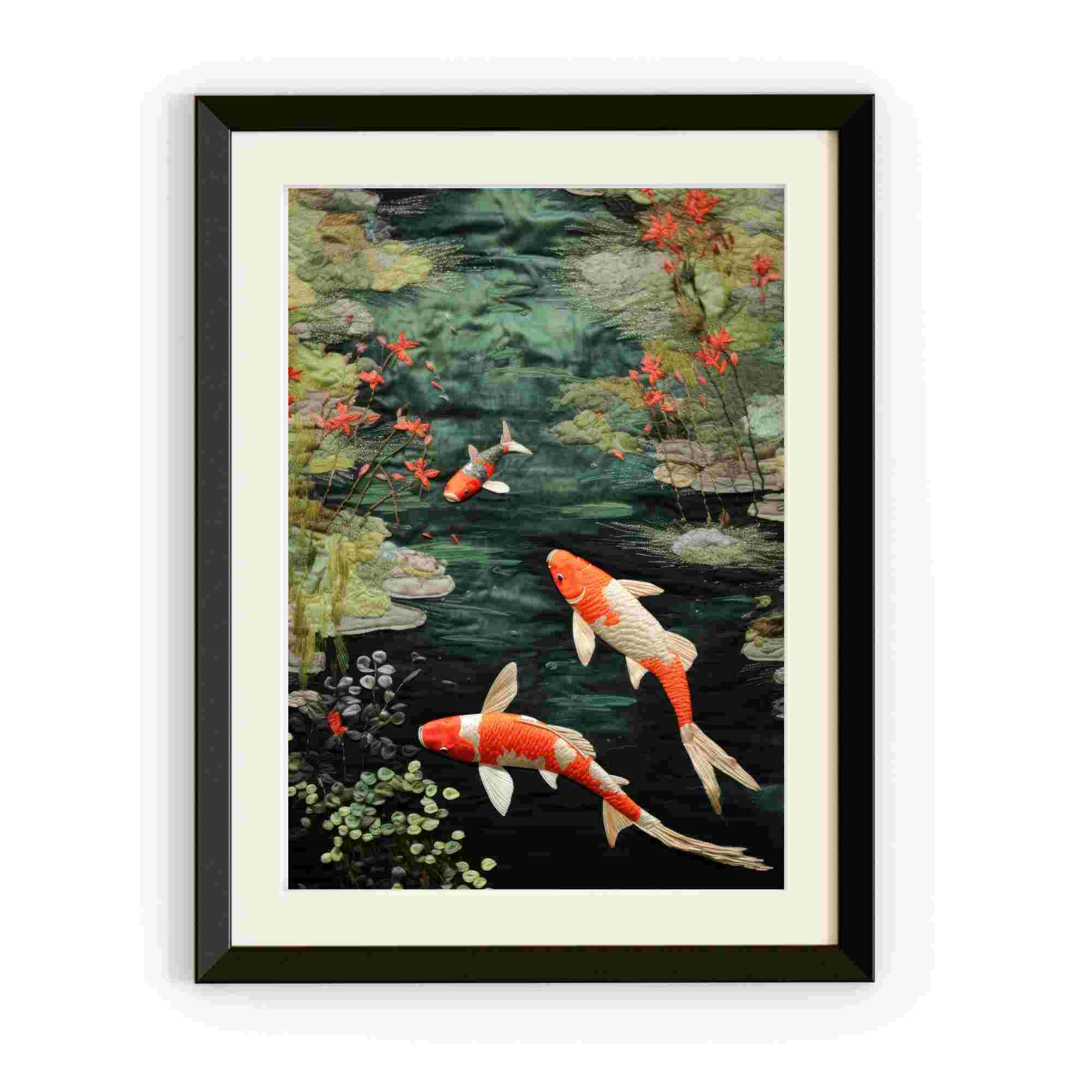 koi fish photo frame