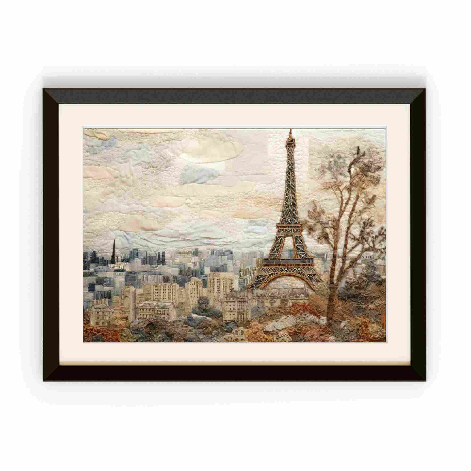 Eiffel Tower painting Print Photo frame
