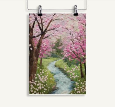 spring blossom poster